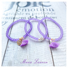 Unser Armbänder im Jadelook Lavendel & Peace